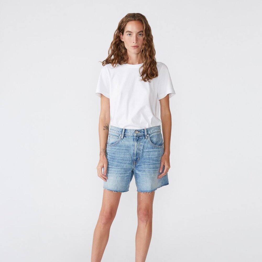 SLVRLAKE Dakota High Rise Relaxed Cut Off Denim Shorts - Picture 10 of 11